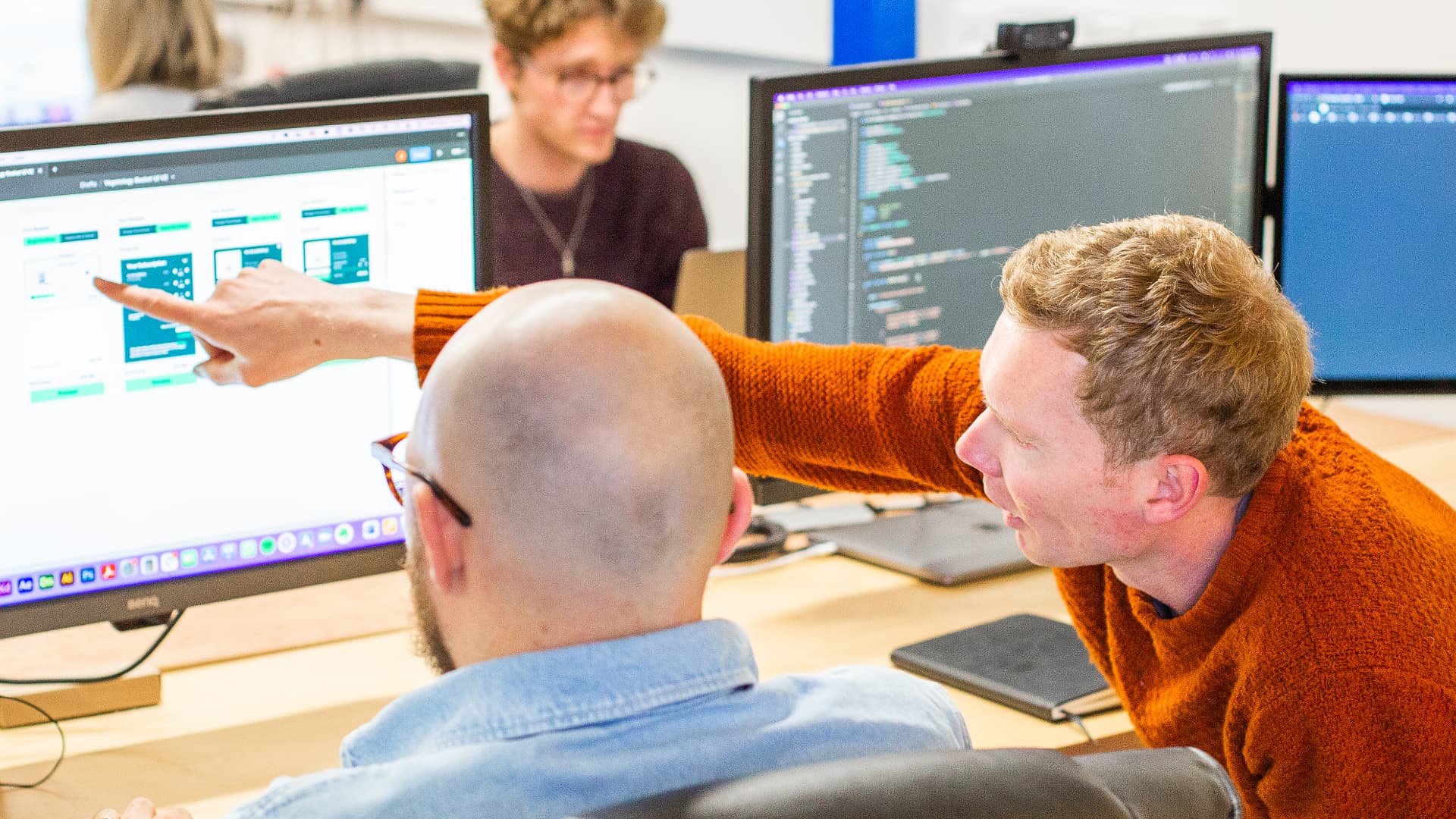 Mark and the web team at Aurion